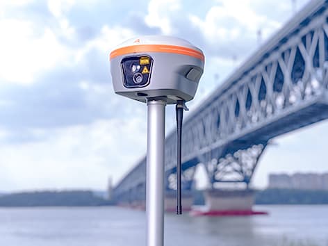 CHCNAV i85 surveying in the field