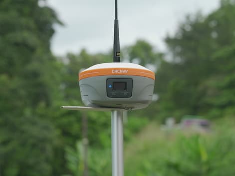 CHCNAV iBase surveying in the field